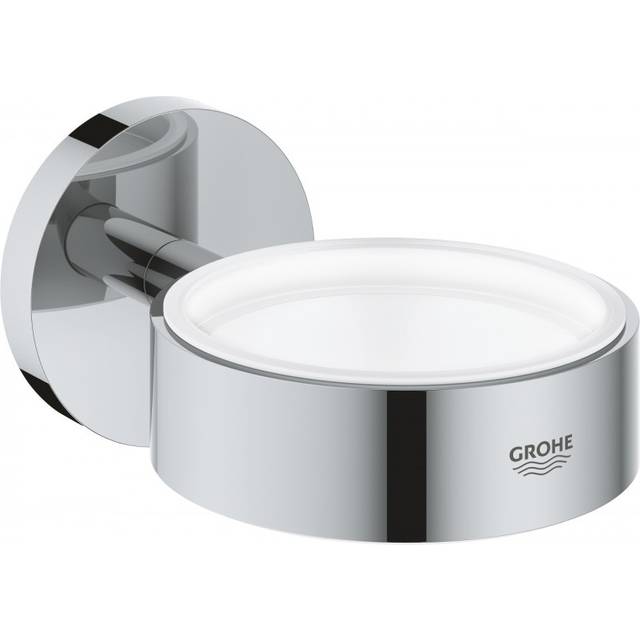 Grohe essentials glass/soap dish holder chrome 40369001