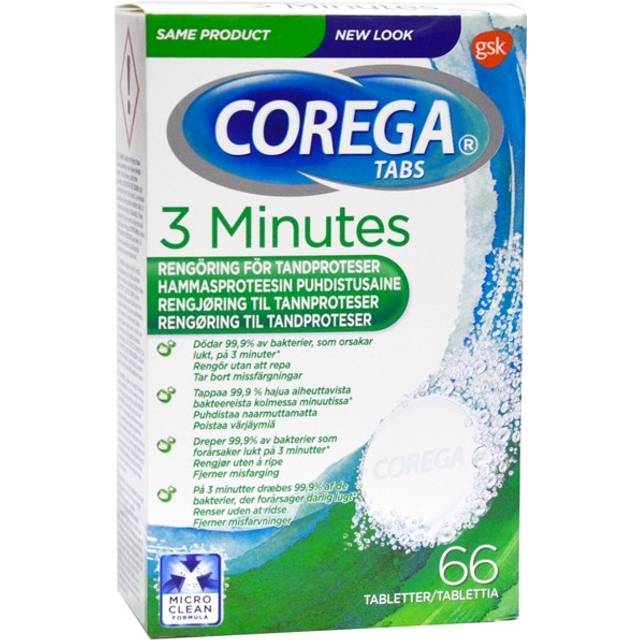 Corega Tabs 3 Minutes 66 st