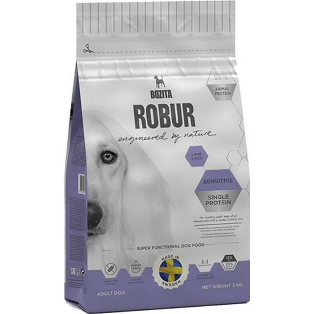Bozita Robur Sensitive Single Protein Lamm & ris - 12,5 kg