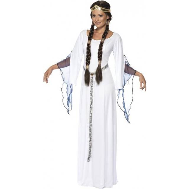 Medieval maid costume, white