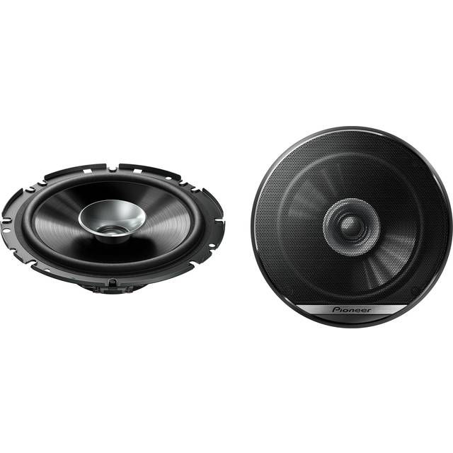 Pioneer TS-G1710F 280 W 6,7 tum bilhögtalare med dubbla membran kraftfullt ljud IMPP-membran för optimal bas 40 W nominell ingångseffekt 49,7 mm installationsdjup svart 2 högtalare