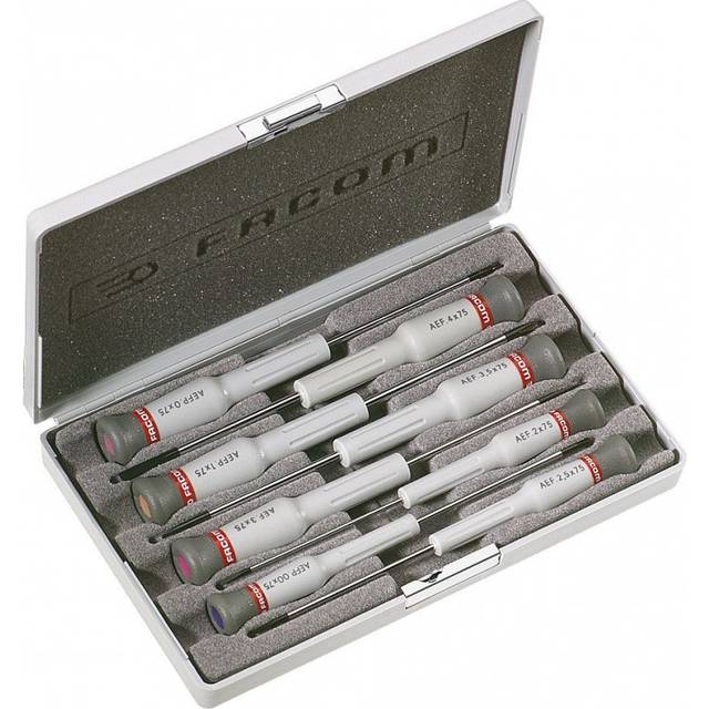 Facom Micro Tech 5 Piece Slotted and Phillips Screwdriver Set
