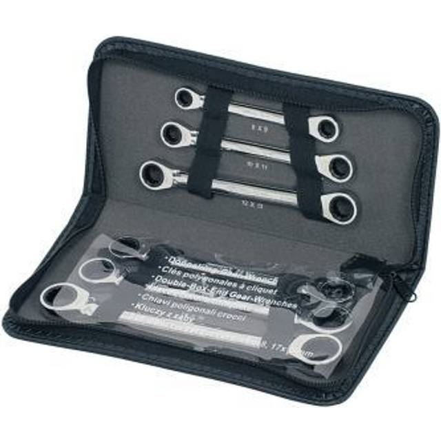 KS Tools leather pouch, leather pouch, 6 parts