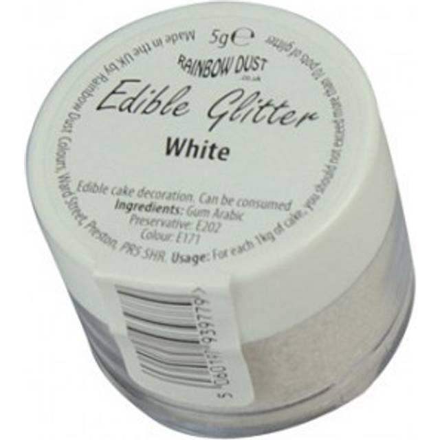 Rainbow Dust Edible Glitter - Silver - 5g