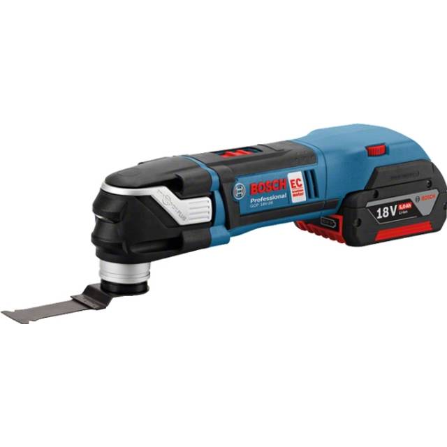 Bosch Gop 18V-28 18V MULTI-CUTTER with 2 x 5.0 Ah BATTERIES, Charger and x 16 Accs with L-BOXX