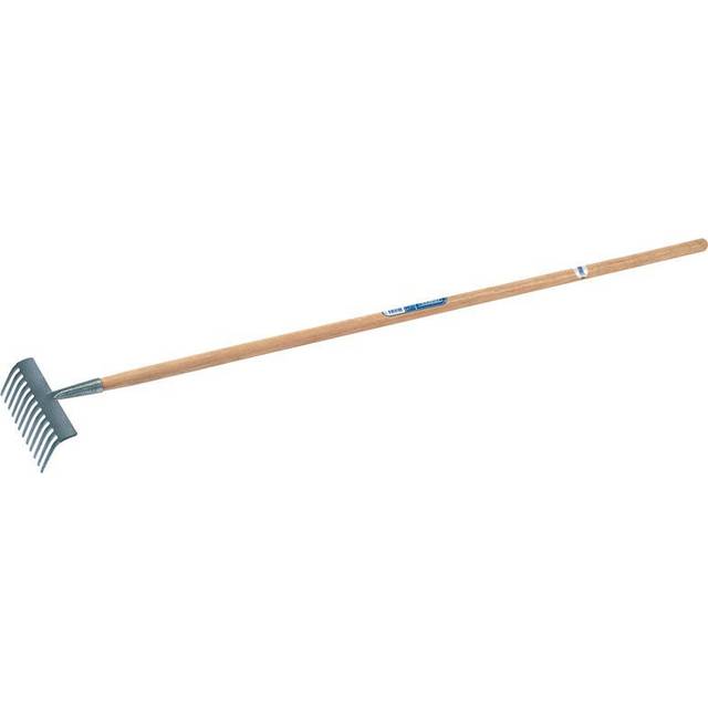 Draper Carbon Steel Garden Rake with Ash Handle
