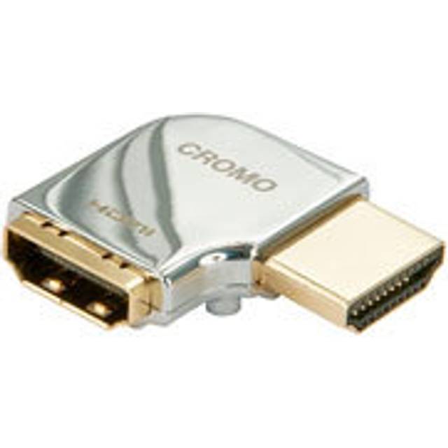 CROMO HDMI Male to HDMI Female 90 Degree Right Angle Adapter - Right