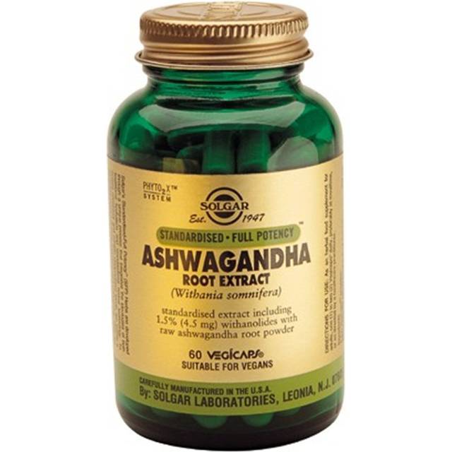 Ashwagandha Root Extract 60 Kapslar - Solgar