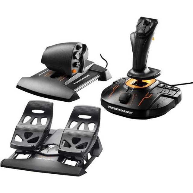 Thrustmaster T16000M FCS Flight Pack - Komplett flygkontrollsystem med joystick, gasreglage och pedal för styrning, med H.E.A.R.T HallEffect AccuRate-teknologi för PC
