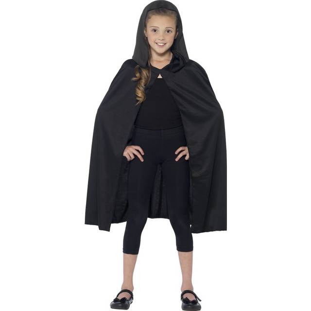 Kids Black Hooded Vampire Cape