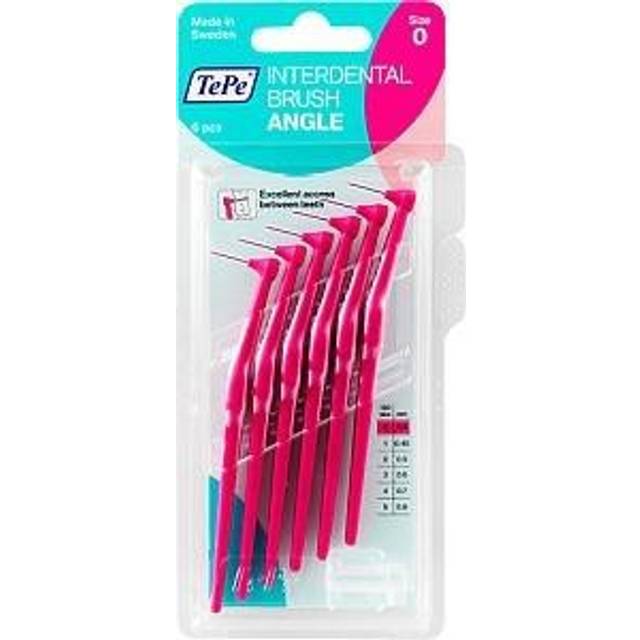 Tepe Angle Rosa mellanrumsborstar 6 st