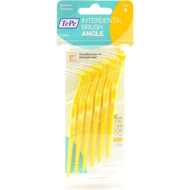 Tepe Angle Gul mellanrumsborstar 6 st