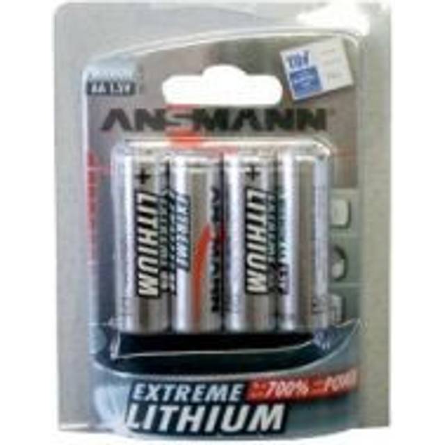 Ansmann Extreme Lithium Range 4 x AA Batteries