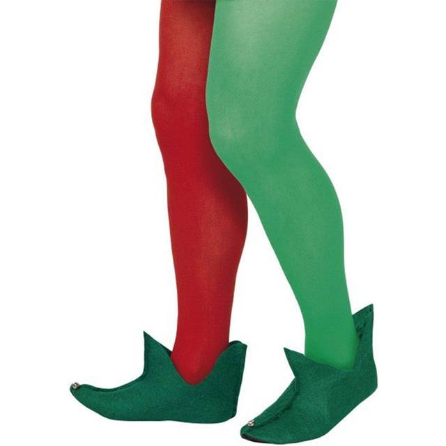 Elf Boots, Green -  elf boots christmas fancy dress costume mens adult santas ladies outfit green
