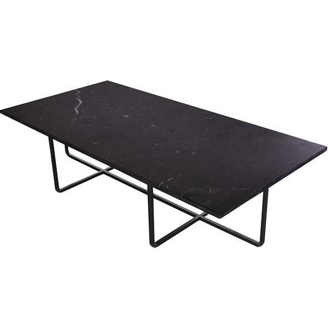 Ox Denmarq - Ninety Soffbord 120x60x30 Cm Svart Underrede - Vit