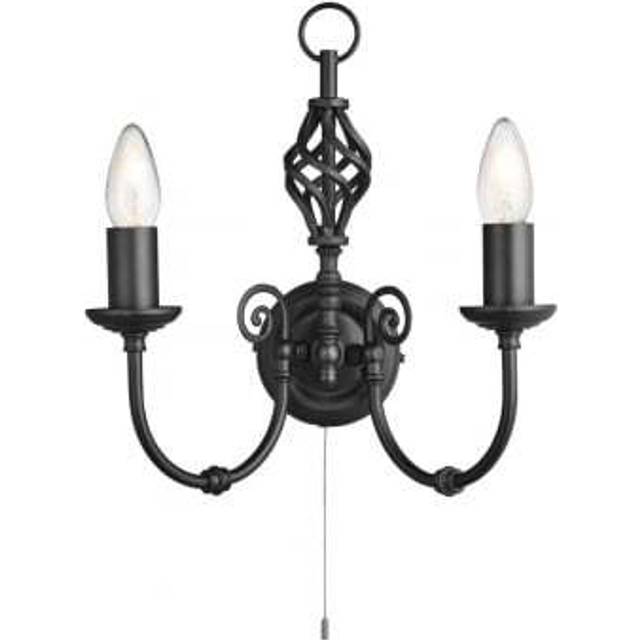 Searchlight 8392-2 Zanzibar 2 Light Antique Wall Bracket