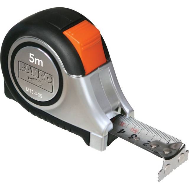 Bahco MTS Reversible Magnetic Tip Tape Measure Imperial & Metric 26ft / 8m 25mm