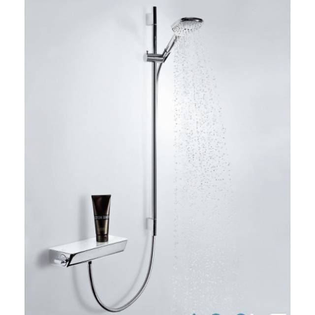 Hansgrohe EcostatThermostatics Select 650mm Chrome-White Combi Set &am