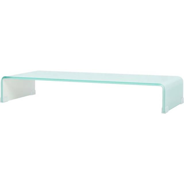 vidaXL TV Stand/Monitor Riser Glass Green 90x30x13 cm