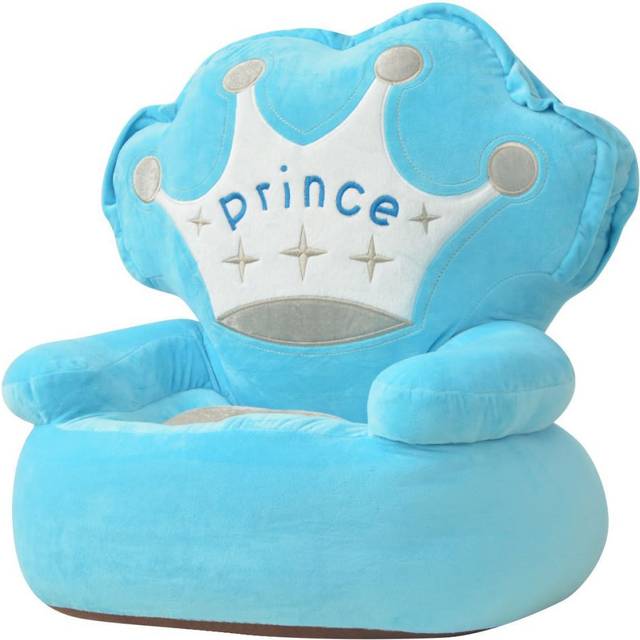 vidaXL Plush Children's Chair Prince Blue