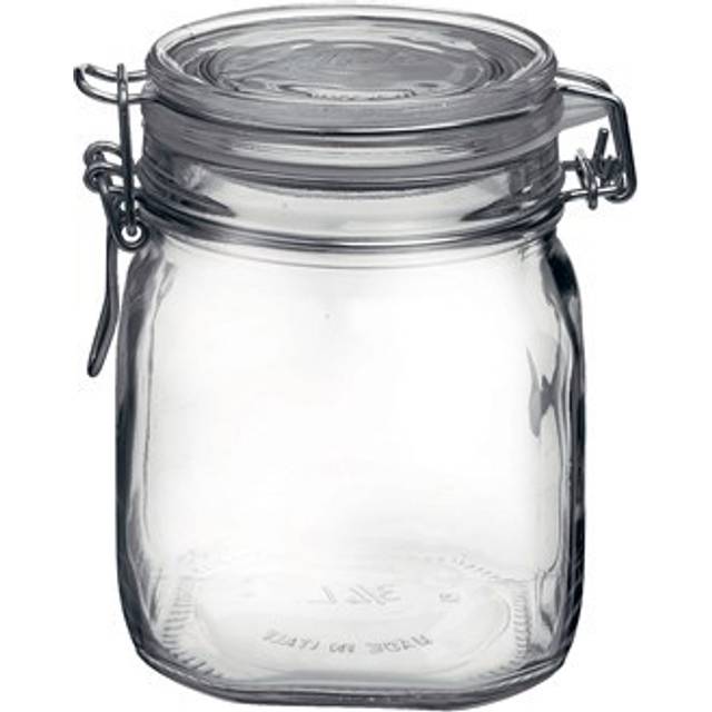 Bormioli Rocco Wire Bail Glass Preserving Jar Fido Clamp Closure 750ml