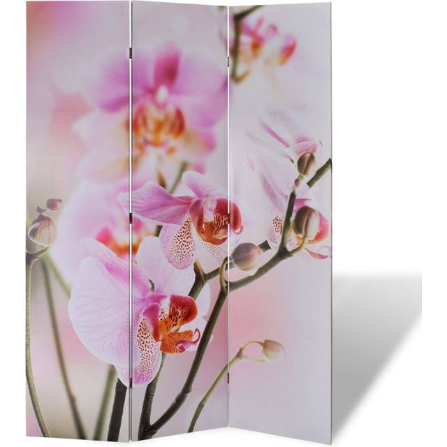 vidaXL Folding Room Divider 120x170 cm Flower - Multicolour