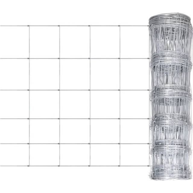 vidaXL Flätverksstängsel galvaniserat stål 50 m 80 cm