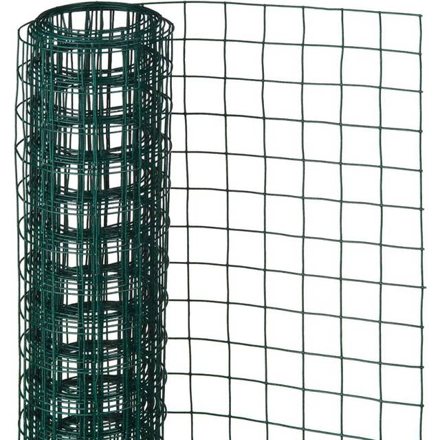 Nature Garden Fence Wire Mesh Square Grey 0.5x5 m Outdoor Barrier 6050253