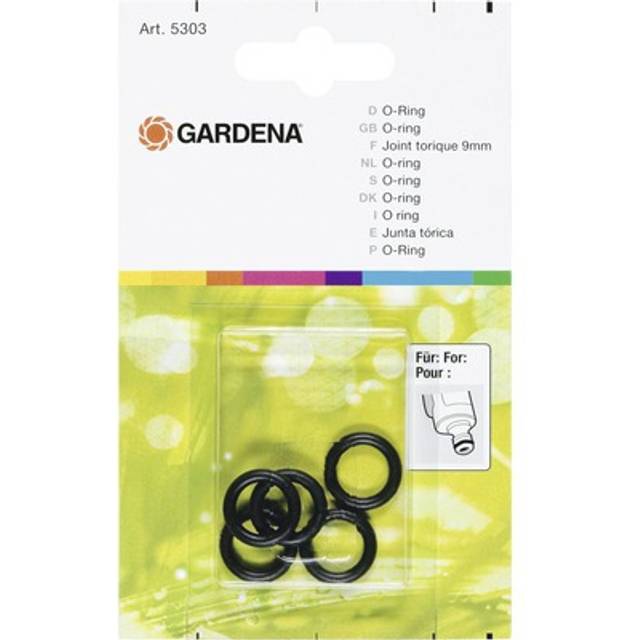 Gardena ORIGINAL Replacement O-Rings 9mm Pack of 5