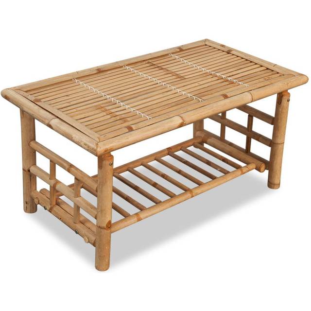 vidaXL Coffee Table Bamboo 90x50x45 cm - Brown