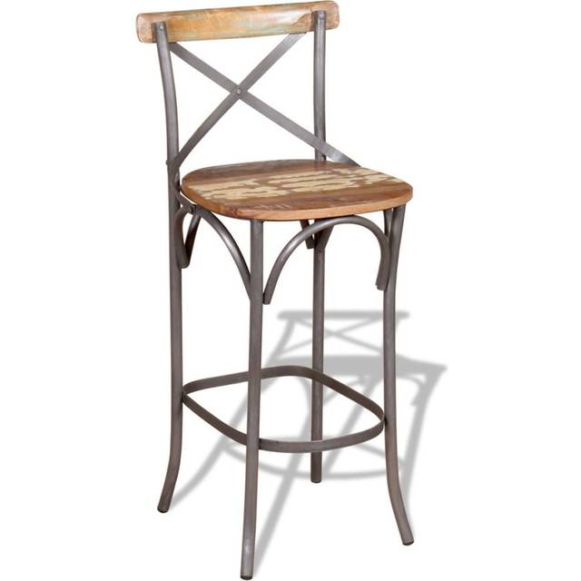 vidaXL Bar Chair Solid Reclaimed Wood - Multicolour