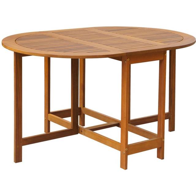 Garden Table 130x90x72 cm Solid Acacia Wood Vidaxl