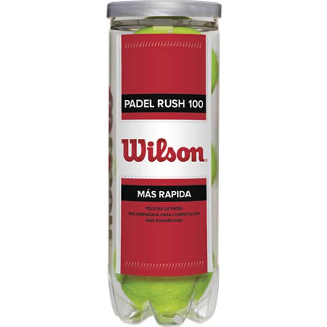 Wilson Padelbollar, padelross 100, unisex, gul, 3 st. i burk, för Omnicourt-ytor, WRT136500