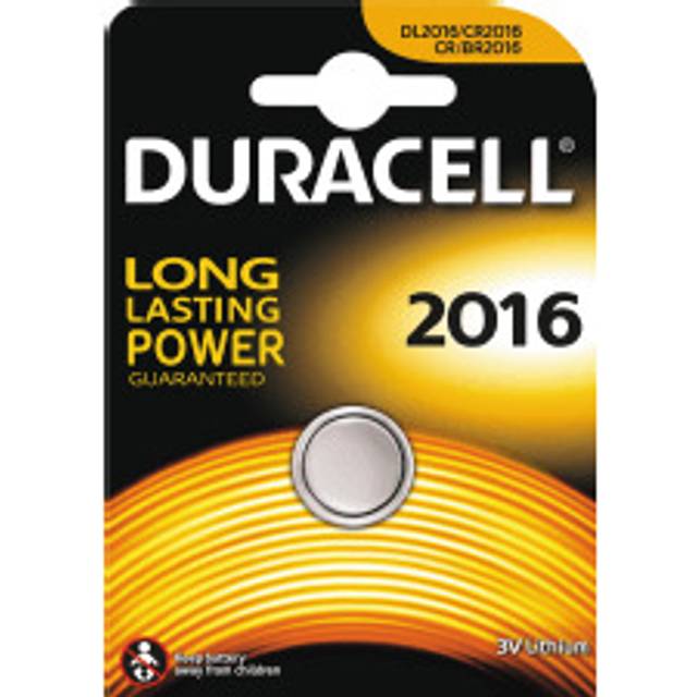 Duracell CR2016 / DL2016 Lithium Button Cell Batteries (Single)