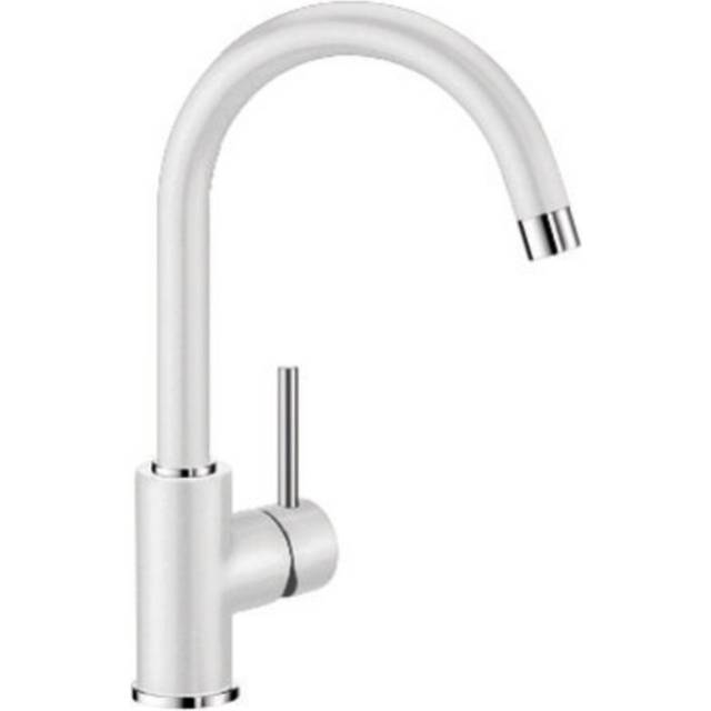 BLANCO MIDA â Kitchen Mixer Tap with High, Curved Spout â High Pressure â White â 519418