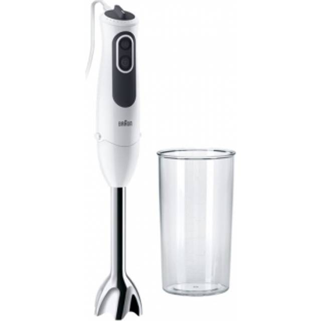 Braun Minipimer 3 Vario MQ3100 Smoothie + Stavmixer, Vit, Svart