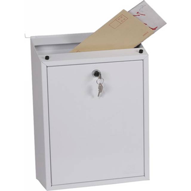 Phoenix Villa MB0114KB Top Loading Mailbox with Key Lock, Black