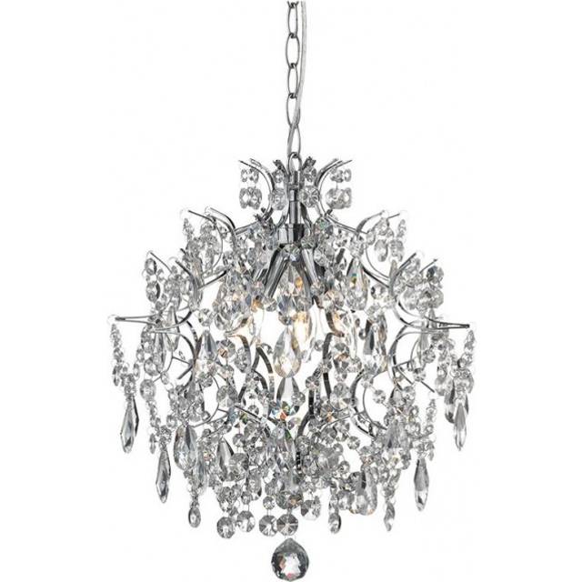 Häringe Kristallkrona Krom 40 cm