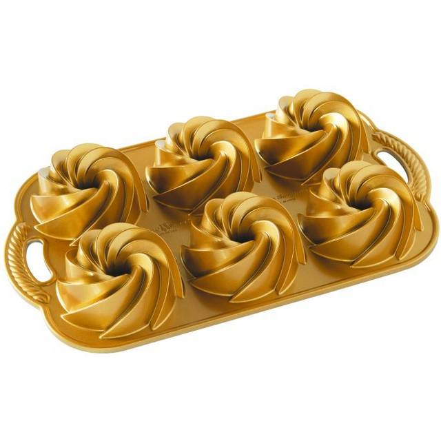 Nordic Ware Bradepande Heritage Bundtlette Pan Guld