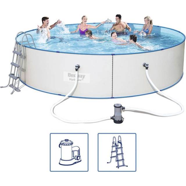 Bestway Pool med tillbehör Hydrium stålram rund 460x90 cm 56386