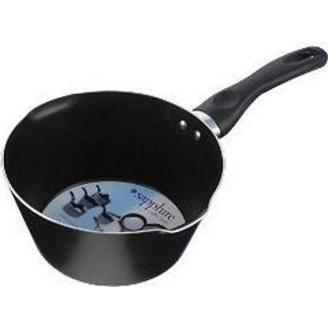 Pendeford Non-Stick Milk Pan, 18cm, Black