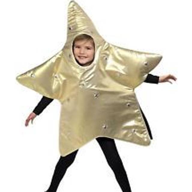 Small Childrens Christmas Star Costume -  costume christmas star fancy dress gold nativity girls boys outfit kids