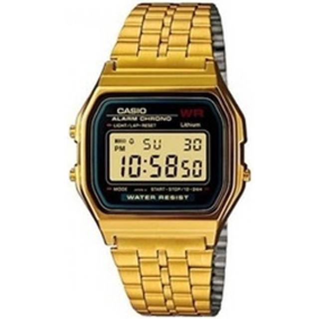 CASIO Quartz Waterproof Analog Unisex Mens Gold Digital - GOLD - Free