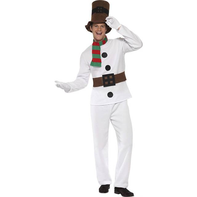 Large Men's Mr Snowman Costume -  snowman costume mr fancy dress mens outfit christmas xmas party novelty adult hat adults