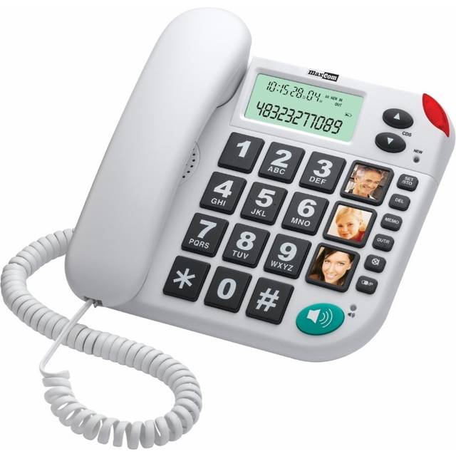 Large Button Phone with Dual Caller ID & Photo Memory