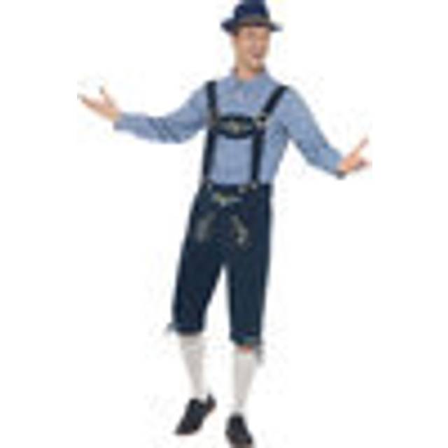 Blue Men's Traditional Deluxe Rutger Bavarian Costume - Fancy Dress Oktoberfest -  costume bavarian fancy dress deluxe traditional oktoberfest