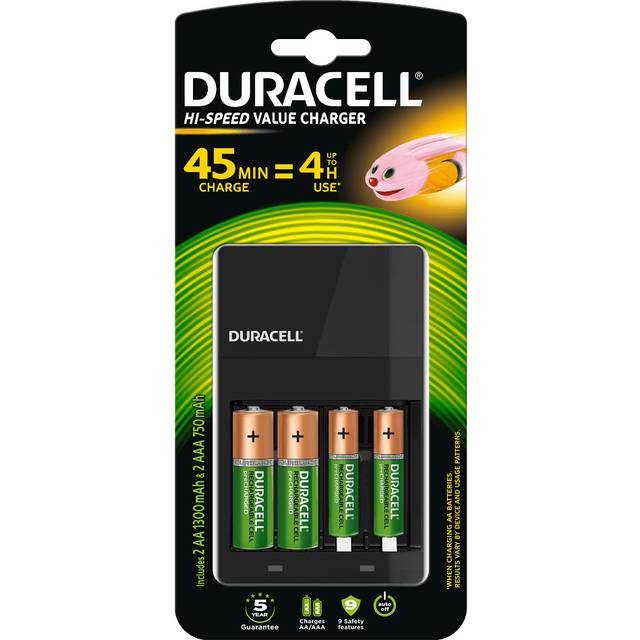 Duracell 4-timmars batteriladdare, 1 styck