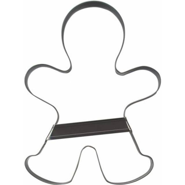 Städter 041332 pepparkaksgubbe kakskärare med bar rostfritt stål 20 cm