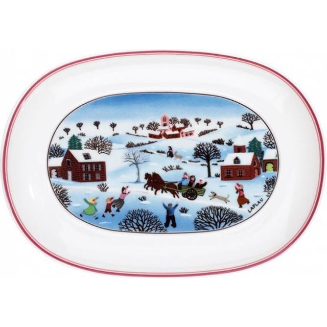 "Villeroy & Boch Naif Christmas Pickle Dish  7.75"""""