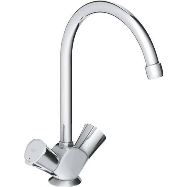 Grohe 31831001 Costa Single-Hole Sink Tap DN 15 Metal Handles and Pivoting Spout Chrome